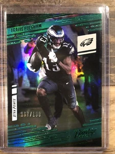 2021 Panini Prestige Travis Fulgham Xtra Points Green Foil /199 #108 Eagles - Bild 1 von 2