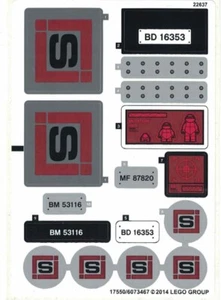 LEGO® Aufkleber Sticker Ninja Turtles Big Rig Snow Getaway 79116  NEU - Bild 1 von 1
