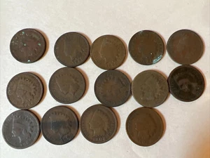 14 Indian Head Cent Penny 1888 - 1907 US-Münzen - Bild 1 von 15