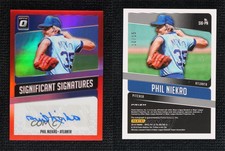 2018 Donruss Optic Significant Signatures Red Prizm /15 Phil Niekro Auto HOF