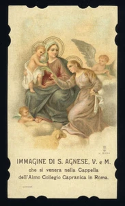 santino cromo-holy card S.LEGA n.9054 S.AGNESE V.M.-ROMA - Imagen 1 de 1