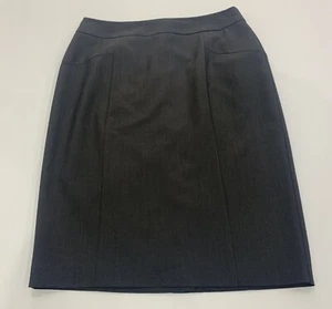 Ladies size 10 grey JACQUI E lined pencil Skirt - corporate work wear *VGC* - Picture 1 of 4