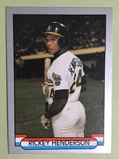 1990 Rickey Henderson ‘Broder’ Starz Gray Border #NNO