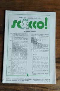 Scacco!, Anno XIV - Ottobre 1983 - N. 5, Editrice Scacchistica Internazionale. - Picture 1 of 1
