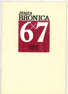 Bronica GS-1 6x7 Camera Sales Brochure. More Medium Format Guides & Books Listed - Picture 1 of 3