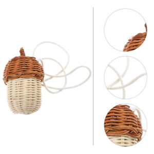  Rattan Baskets for Storage Small Purse Crossbody Bag Messenger