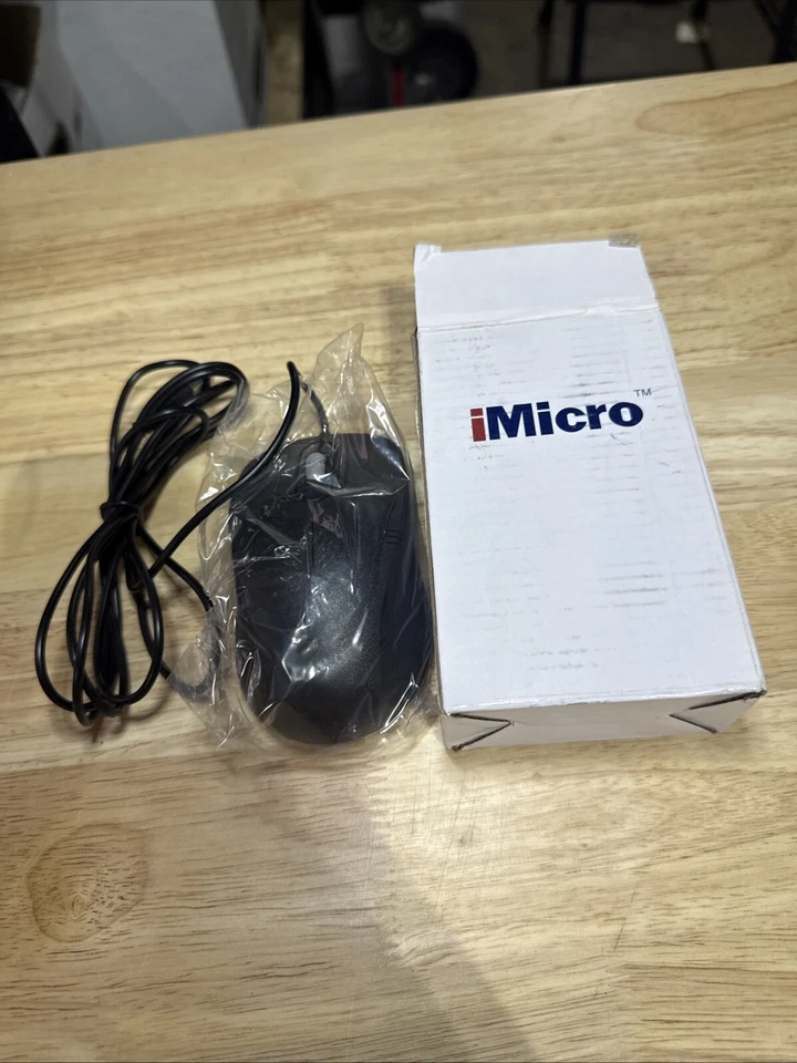 iMicro MO-1008BU 3-Button USB Optical Mouse  878294031082  MO-1008 - Image 1 of 4