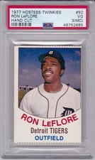 1977 Hostess TWINKIES #50 RON LeFLORE PSA 3 (MC) Det TIGERS tough 1/1 1 higher