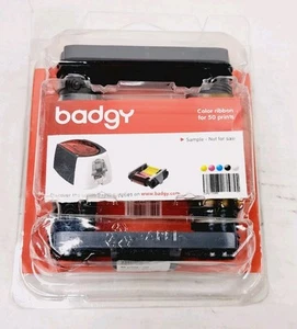 Badgy SE010335 50 Prints Black Monochrome Ribbon New - Picture 1 of 4