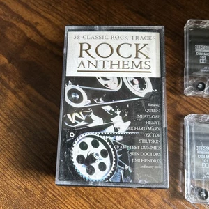 Double CASSETTE Tape ROCK ANTHEMS Excellent Condition Tested Various Artists - Picture 1 of 8