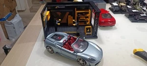 1/18 SCALE HOT WHEELS ELITE FERRARI F430 SPIDER MET GREY LIMITED EDITION - Foto 1 di 12