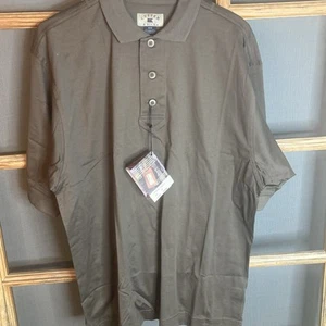 NWT Cutter & Buck Men's Brown 1/4 Button Polo Size M 23x30 Pima Cotton - Picture 1 of 15