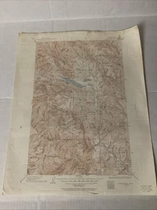 Chiwaukum Quadrangle Washington 1956 USGS Topographical Map Department Interior - Picture 1 of 9