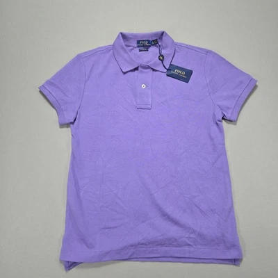 Ralph Lauren рубашка-поло женщин XS классический крой глициния фиолетовый короткий рукав новый с Ярлыками - Изображение 1 из 4
