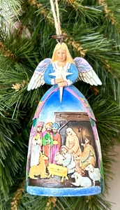 Jim Shore Heartwood Creek 2006 Engel Krippe Kleid Ornament amerikanische Volkskunst - Bild 1 von 9