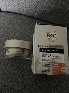 (D) RoC Derm Correxion  Dual Eye Cream Advanced Retinol & Peptides (2x10ml) 20ml - Picture 1 of 1