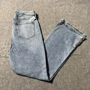 Old Navy Higher High Rise Flare Jeans Womens 12 NWT Light Wash Faded Whiskered - Picture 1 of 9