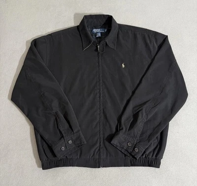 Vintage Polo Ralph Lauren Harrington Jacket Plaid Lined Size M Hip Hop Preppy - Image 1 of 4