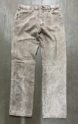 复古牧马人酸洗牛仔裤 SCOVILL 拉链 13MWZRH 34 X 32 复古罕见 — 第 1/4 张图片