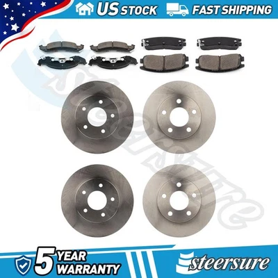 Kit de pastillas de freno de disco delanteras traseras para Buick Riviera 1992-1993 Foto 1 de 4