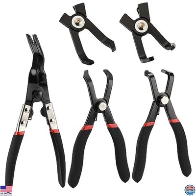 Juego de 3 alicates para quitar clip de carrocería, herramientas de pasador de 30 ° y 80 ° para paneles de automóviles Foto 1 de 4