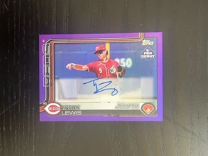 Lámina púrpura Topps Pro debut Tyson Lewis 2025/299 automático - Imagen 1 de 2