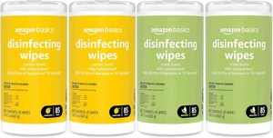 Toallitas Amazon Basics, aroma a limón y fresco, 4 paquetes de 85 hojas - Imagen 1 de 3