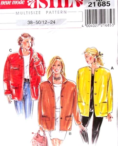 Misses Sewing Pattern neue mode STIL lightweight Jacket size 12-24 - Picture 1 of 3