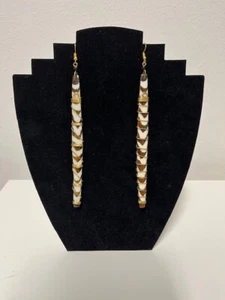 Sustainable Bovine Bone Summer Earrings/Handmade Earring/Birthday Gift For Her - Picture 1 of 1