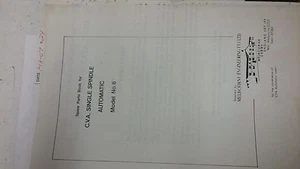 MÁQUINA DE TORNILLOS CVA, NO. 8, LIBRO DE REPUESTOS - Imagen 1 de 1
