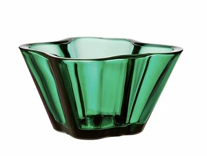 Iittala Alvar Aalto Bowl Emerald 75x140 mm/ 2.95x5.51 Inch Discontinued NEW - Picture 1 of 10