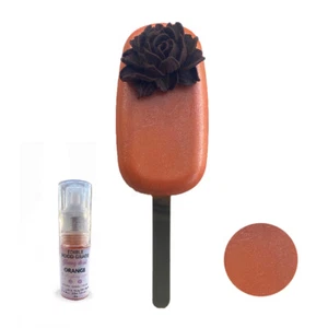 ORANGE Edible Glitter dust, SPRAY 10 grams | Glossy dust , Food grade shimmer - Picture 1 of 2