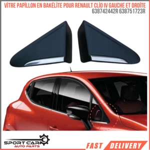 Verre Papillon Bakélite Renault Clio IV 12012-19 638742442R 638751723R gauch+dro - Picture 1 of 9