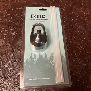 BRAND NEW - RTIC Water Bottle Lid with 2 Straws NEW Fits 26oz 20oz 16oz - Picture 1 of 6
