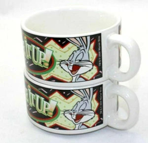 Bugs Bunny Daffy Duck Diner Cups Mugs Soup Bowls Looney Tunes Kitchen Decor 2000 - Picture 1 of 5