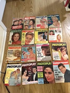 68 1950's 1960's 1970's Modern Screen PHOTOPLAY Magazine lot Marilyn Monroe - Picture 1 of 12