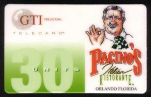 TK 14a GTI Telephonkarte/Phone Card MUESTRA Pacino's Italian Ristorante Orlando - Imagen 1 de 3