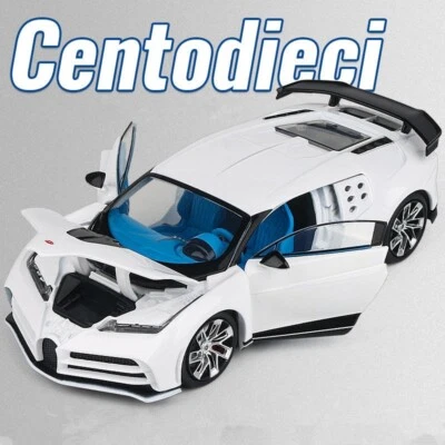 1:32 Bugatti Centodieci Alloy Sports Car Model Diecast Metal Racing Toys Gift - Image 1 of 4