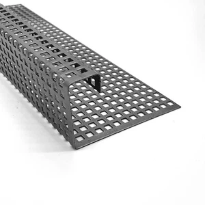 Winkel Lochblech QG5-8 Edelstahl 1.4301 1,0mm dick Lochblech 3 Kanten Kiesfang - Bild 1 von 4