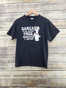 Camiseta Family Guy 2005 Brian Y2K Sarcasmo Dibujos Animados Negra Gráfica Adulto Talla M - Imagen 1 de 5