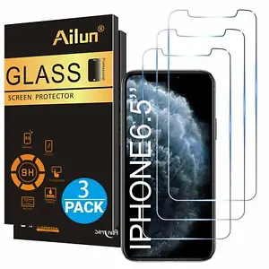 Ailun für Apple iPhone 11 Pro Max/iPhone Xs Max Displayschutzfolie 3er-Pack 6,5 Zoll