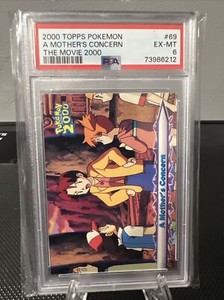 2000 TOPPS POKEMON A MOTHER'S CONCERN THE MOVIE 2000 PSA 6