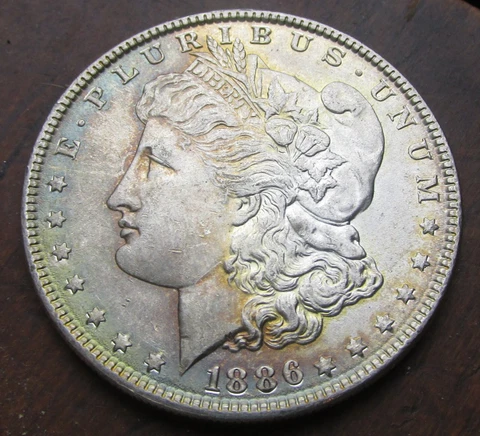 1886 MORGAN SILVER DOLLAR Cover