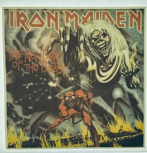 Original Vintage Iron Maiden English Heavy Metal Band Bügelbild Transfer - Bild 1 von 2