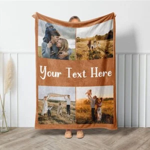 Manta Personalizada Texto e Imagen, Manta Fotográfica Personalizable Regalo Navidad - Imagen 1 de 3