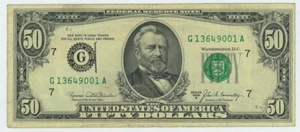 FR #2116G 1969B $50 Federal Reserve Note Chicago DC-6249 - Picture 1 of 2
