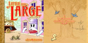 Tony Millionaire SIGNED AUTOGRAPHED Little and Large SKETCH HC 1st Ed Sock Monke - Picture 1 of 1