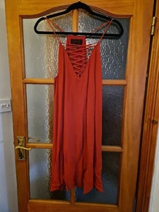 Rust Coloured Strap Dress - Picture 1 of 2