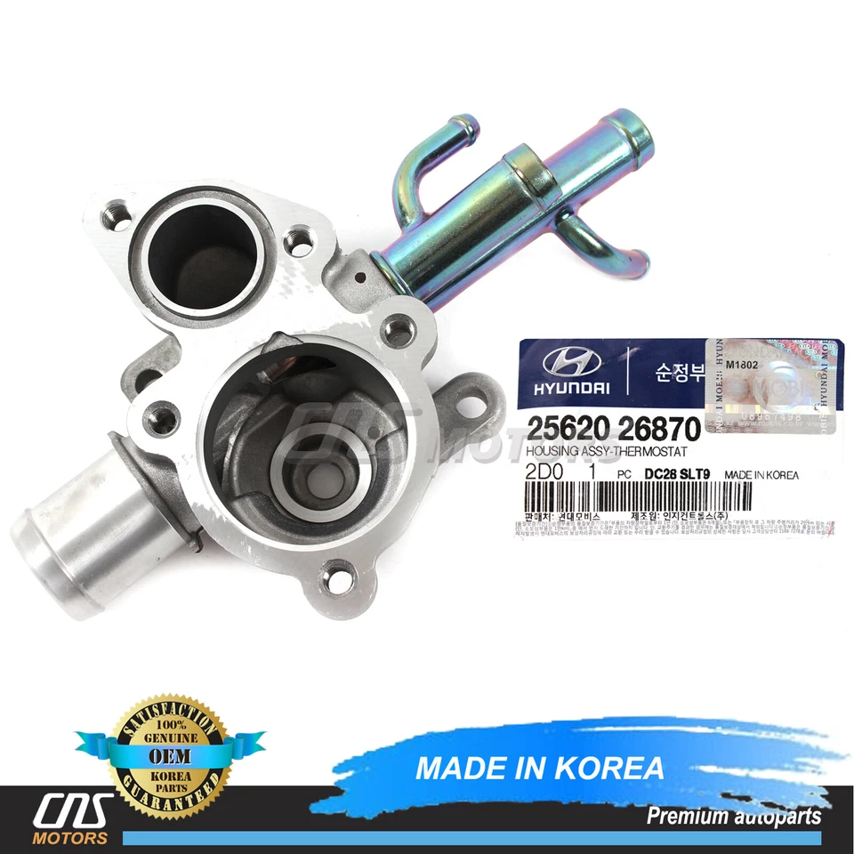 GENUINE Thermostat Housing for 2006-2010 Hyundai Accent OEM 2562026870 - Image 1 of 3