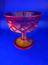 Vintage Amberina Noritake Perspective Ruby Red Champagne Sherbet Dessert Glass